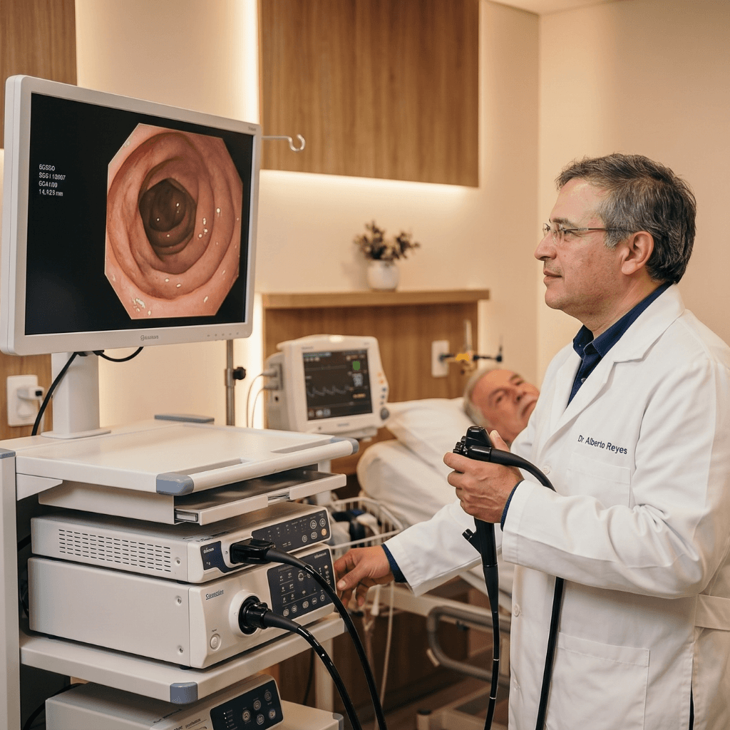 Endoscopia con el Dr Alberto Reyes
